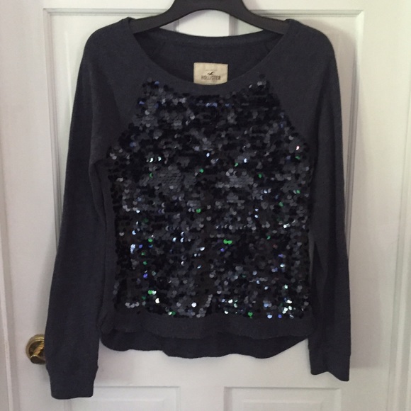 Hollister sequin sweatshirt