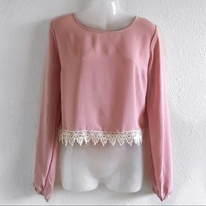 Dusty pink Woven Top