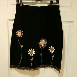 Jupe En Laine Willi Smith - Taille 10 - Marron Foncé (Espresso) - Style Crayon Droit - Occasion Très Bon état