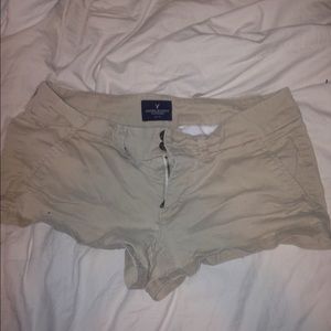 American Eagle Outfitters "Shortie" khaki shorts