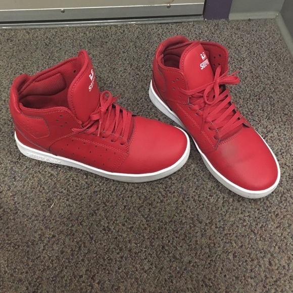 Red Supra sneakers