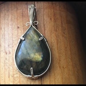 Glowing Green Labradorite