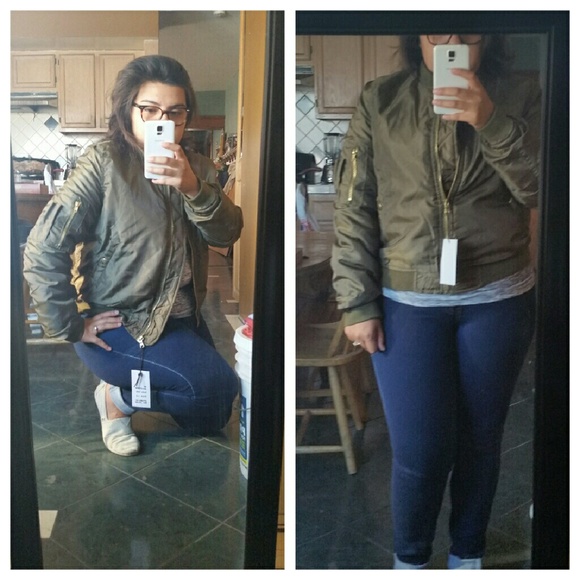 💣New 💣 Plus Size Bomber Jacket - Picture 2 of 3