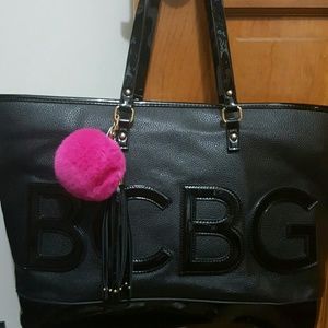 BCBG Tote w/ PomPom