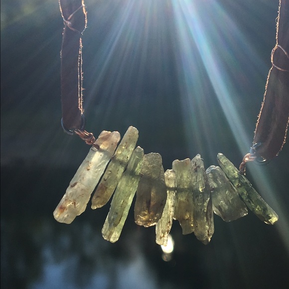 Kyanite Necklace Choker Handmade Queen of the Nile