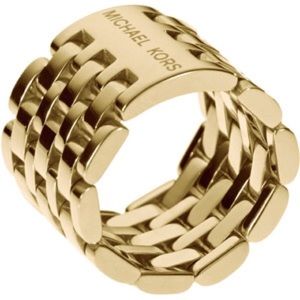 ✨MICHAEL KORS GOLD TONE CHAIN  RING✨