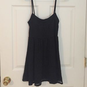 Black laced babydoll dress