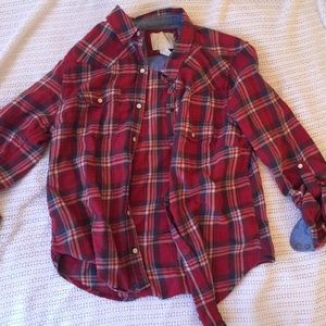 Cute red plaid flannel