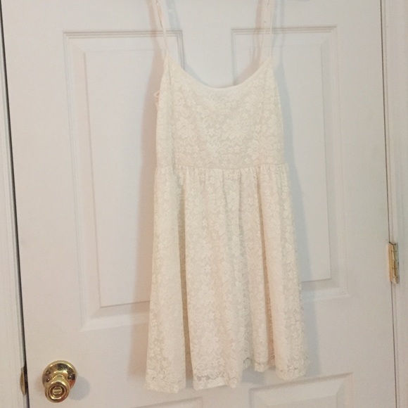 White laced babydoll dress