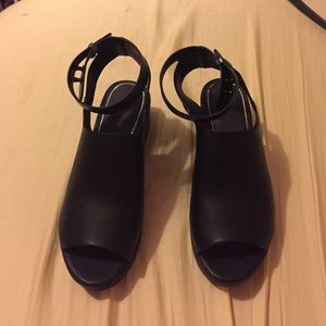 Topshop ankle buckled shoes