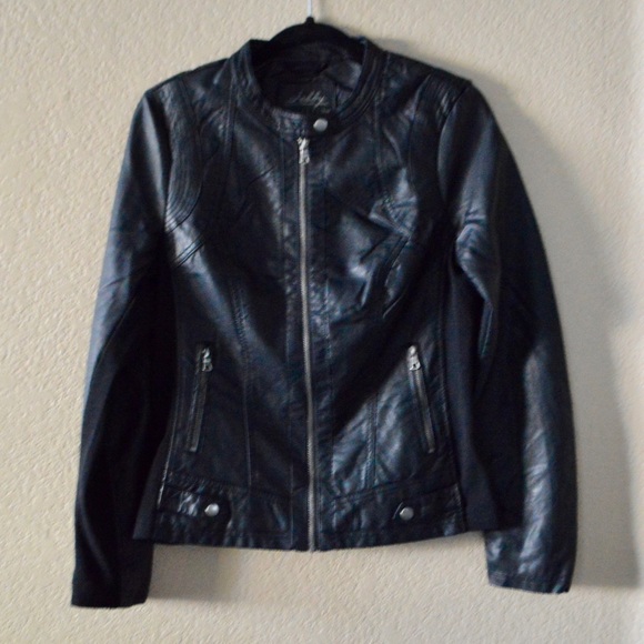 • m • vegan black moto leather jacket - Picture 2 of 3