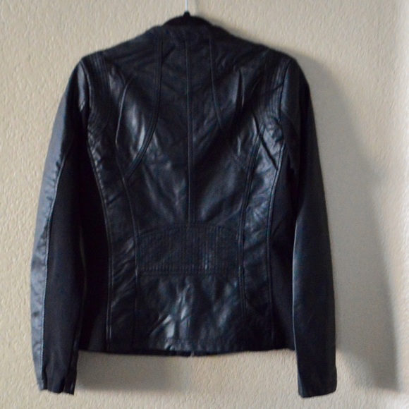 • m • vegan black moto leather jacket - Picture 3 of 3