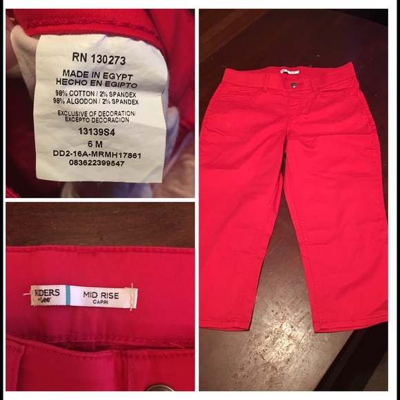 NWOT Red Riders By Lee