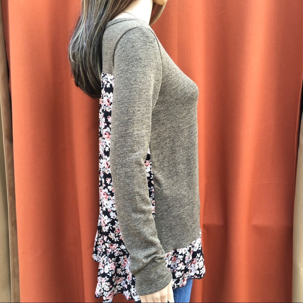 Floral Ruffle Sweater - Picture 7 of 8