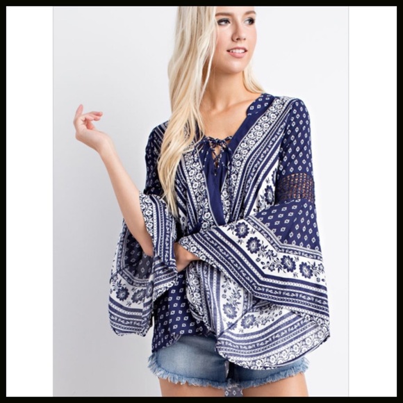 Bell-Sleeve Top - Picture 3 of 8