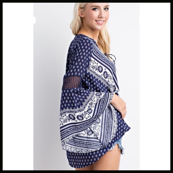 Bell-Sleeve Top - Picture 4 of 8