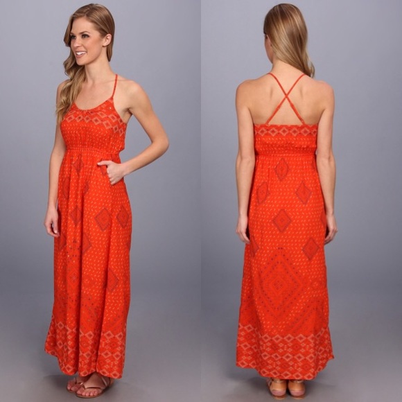 Lucky Brand Dresses & Skirts - Lucky Brand Irvine & Fine Orange Maxi Dress