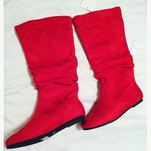 Red Fall and Winter Boots