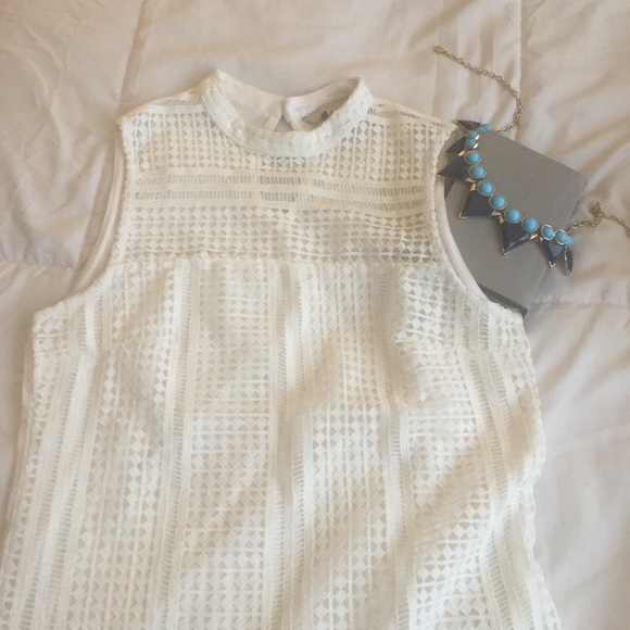 Lace Front Tank Top - Picture 1 of 4