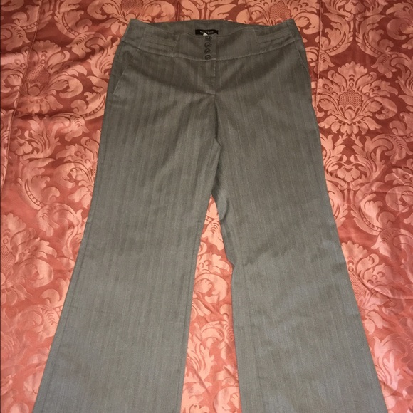 Gray flare pants