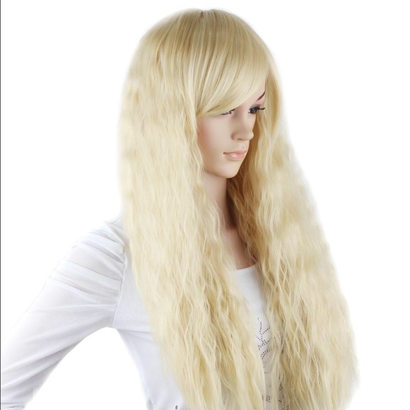 Blonde kinky cure wig