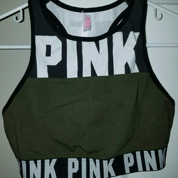 Pink high neck bralette
