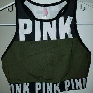 Pink high neck bralette