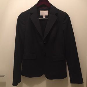 Black fitted suit, banana republic