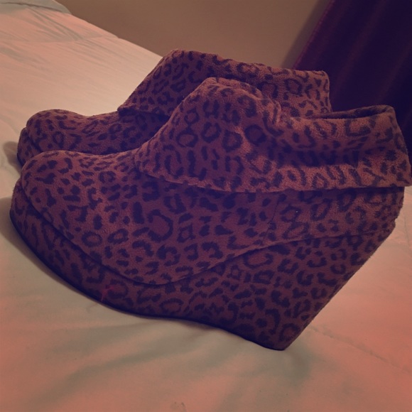 Forever21 Leopard Booties