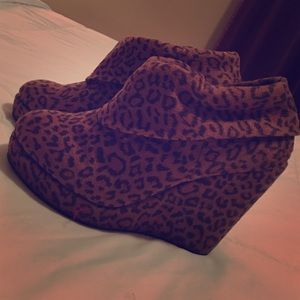 Forever21 Leopard Booties