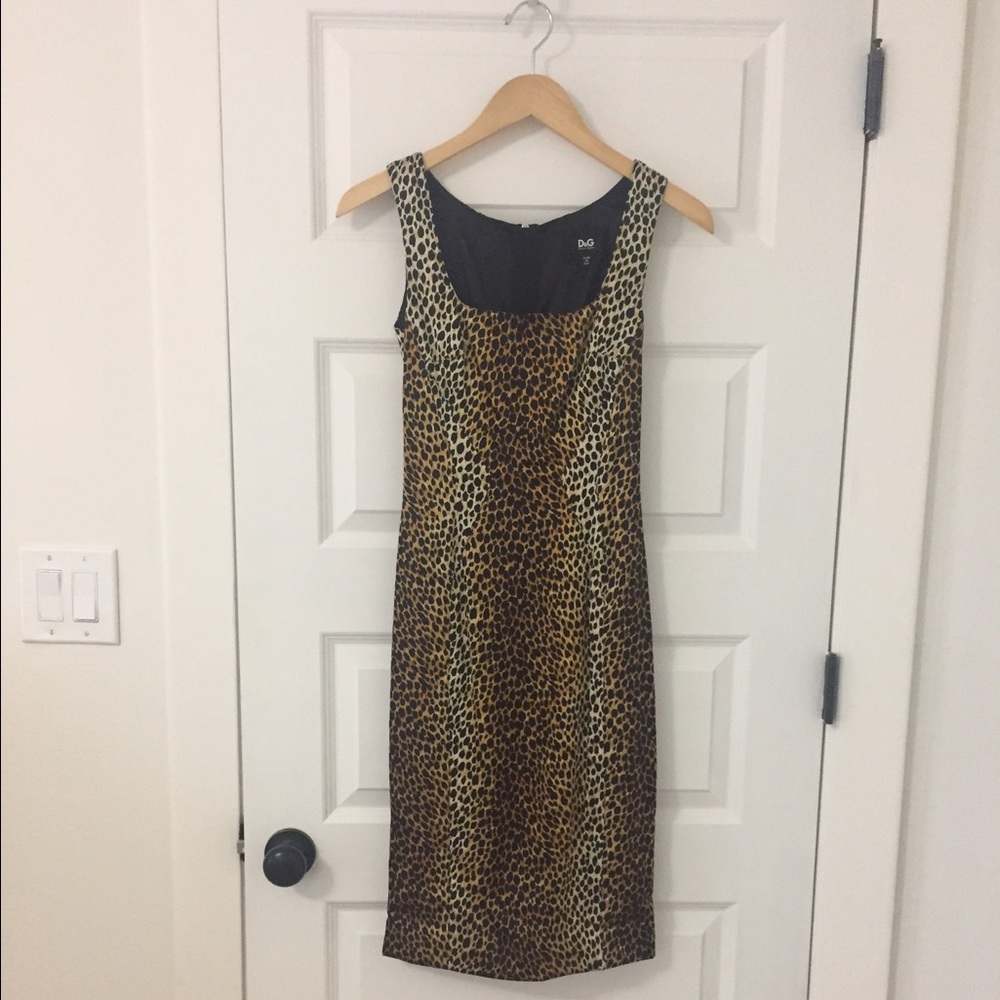 Dolce and Gabbana silk knee length pencil dress