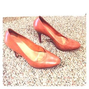 Tan Leather Pumps
