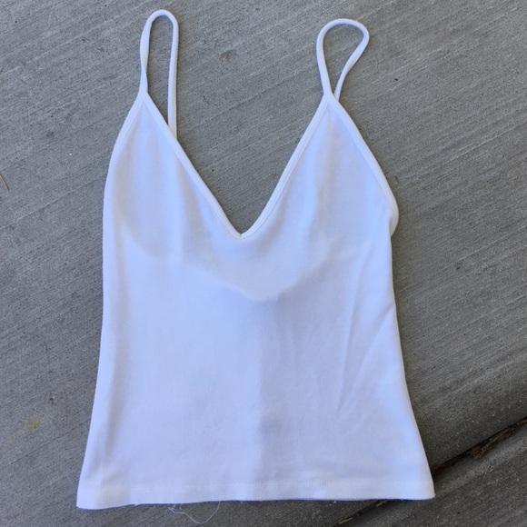 Brandy Melville white crop top