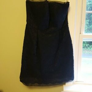 David's Bridal Strapless Dress