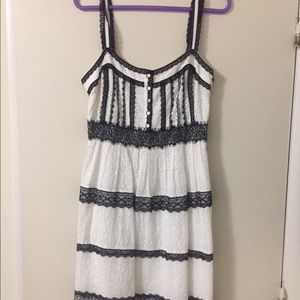 Black and white summer dress