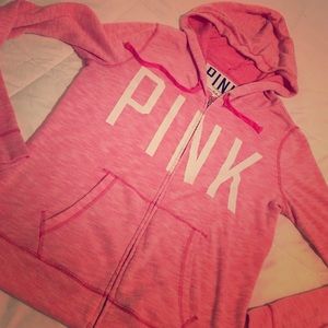 PINK VS Pink Zip Up Hoodie💗