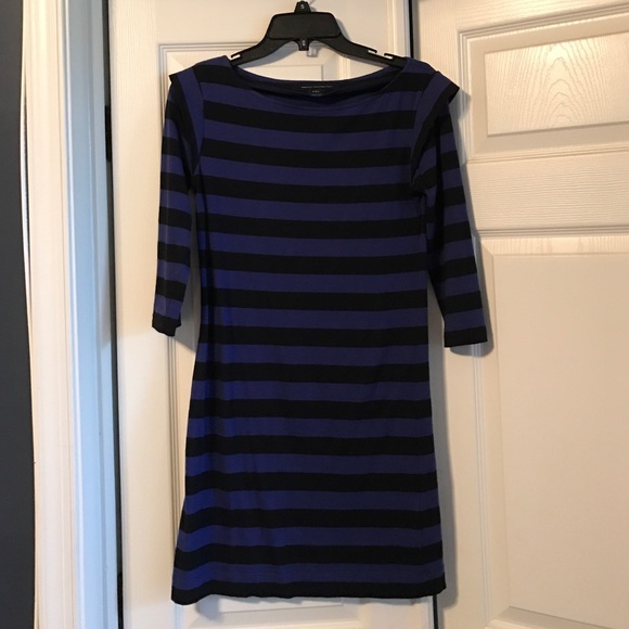 French connection stretch stripe dress size 6
