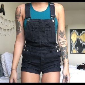 black short overalls
