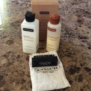COACH LEATHER CLEANER,MOISTURIZER& NUBUC BRUSH💞💞