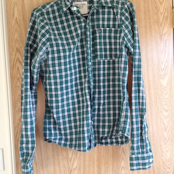 Abercrombie and Fitch Men's Plaid Button Up