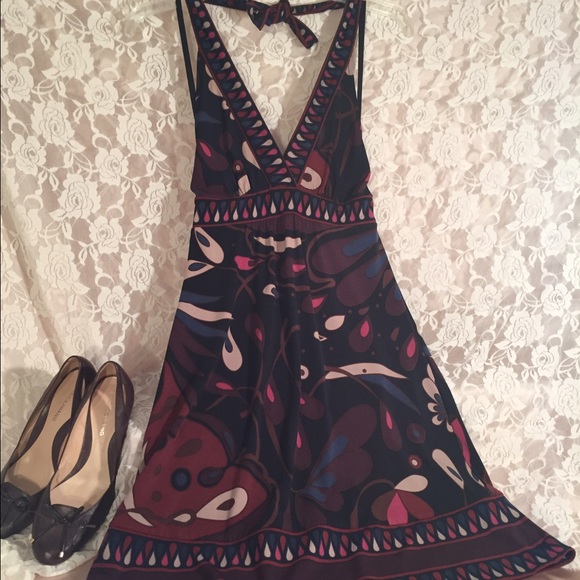 BCBG Jersey Halter Dress