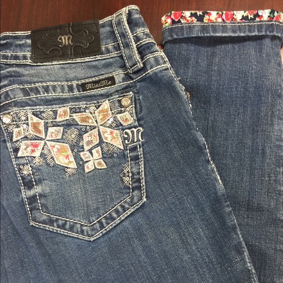 Miss me skinny crop jeans