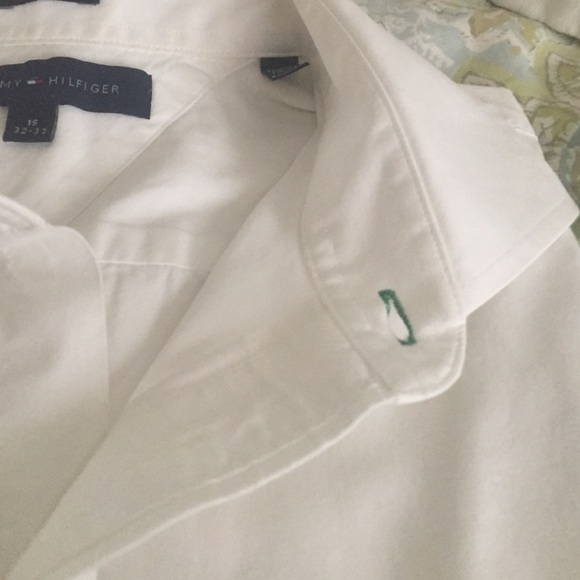 Mens Tommy Hilfiger White Slim Fit Button Down - Picture 4 of 4