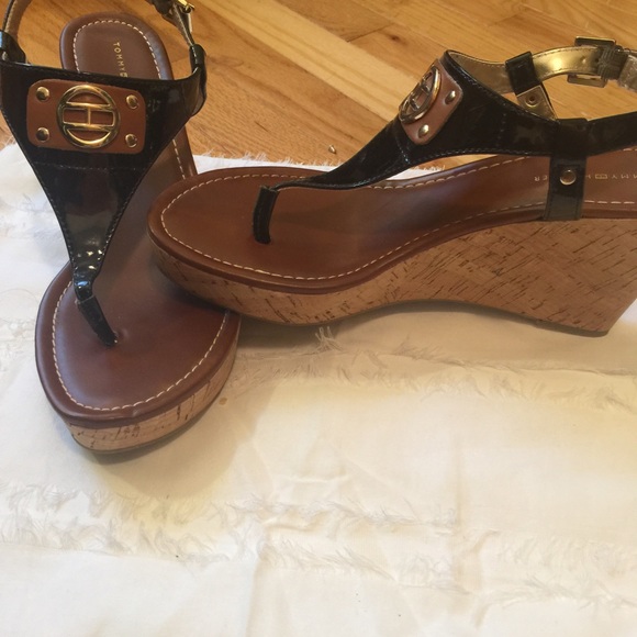 Tommy Hilfiger..Wedge heals.. Barely worn once...