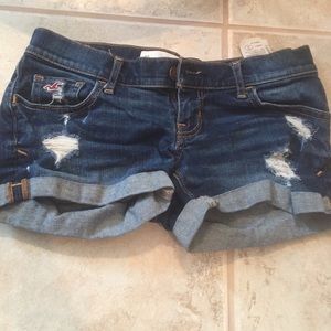 Hollister denim short shorts