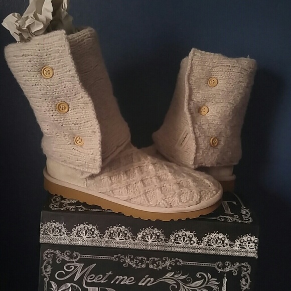 UGG Shoes - ⬇UGG Lattice Cardy Sweater Boots