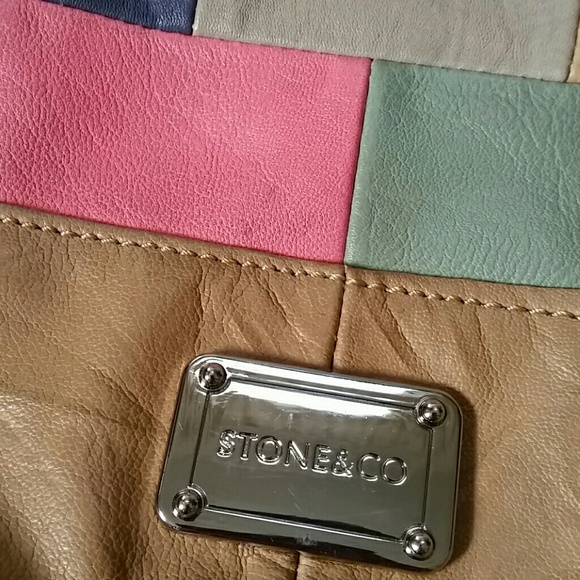 Stone & Co. Patchwork Leather Purse EUC - Picture 2 of 4