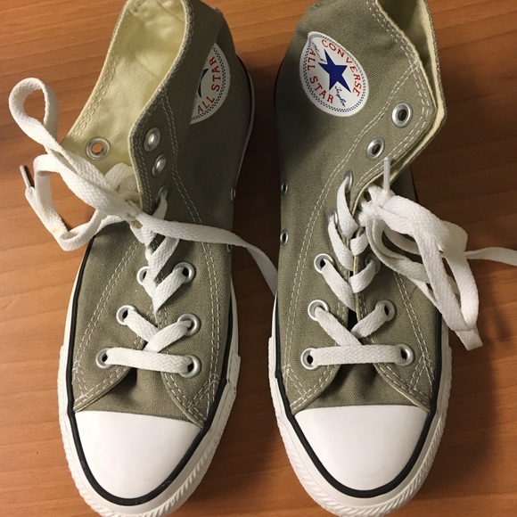 Olive green converse