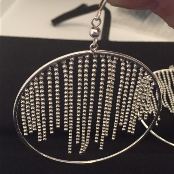 Silver Dangle Earrings - Picture 2 of 3