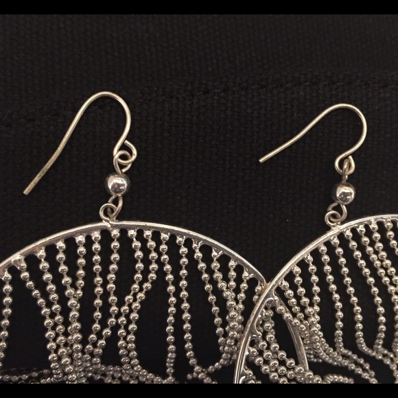 Silver Dangle Earrings - Picture 3 of 3